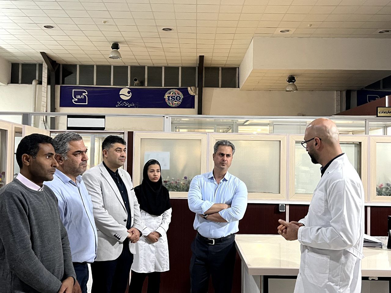 بازدید مسئولان دامپزشکی استان هرمزگان از مجتمع آزمایشگاهی بهینه آزمای کیش